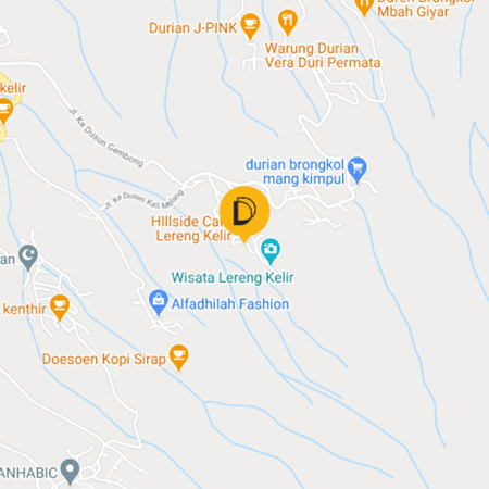 Peta Jalan Kedai Kopi Hillside Cafe Lereng Kelir