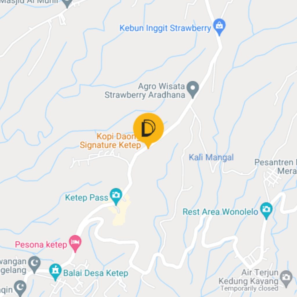 Peta Jalan Kopi Daong Signature Ketep