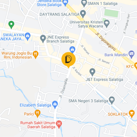 Peta Jalan On The Rocks Coffee Salatiga