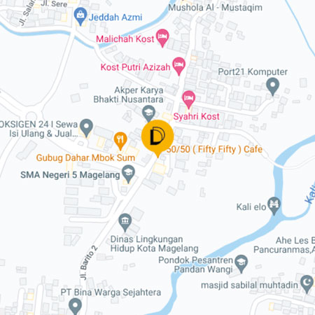 Peta Jalan Fifty Fifty Cafe Magelang