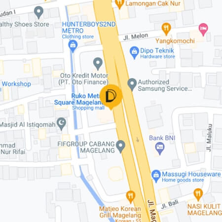 Peta Jalan Cupfine Coffee Magelang