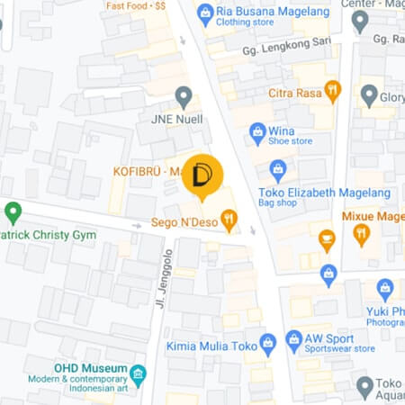 Peta Jalan Kofibru Coffee Magelang