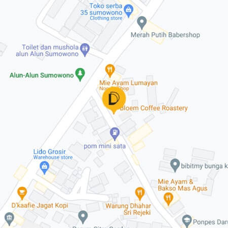 Peta Jalan Bloem Coffee Roastery Sumowono
